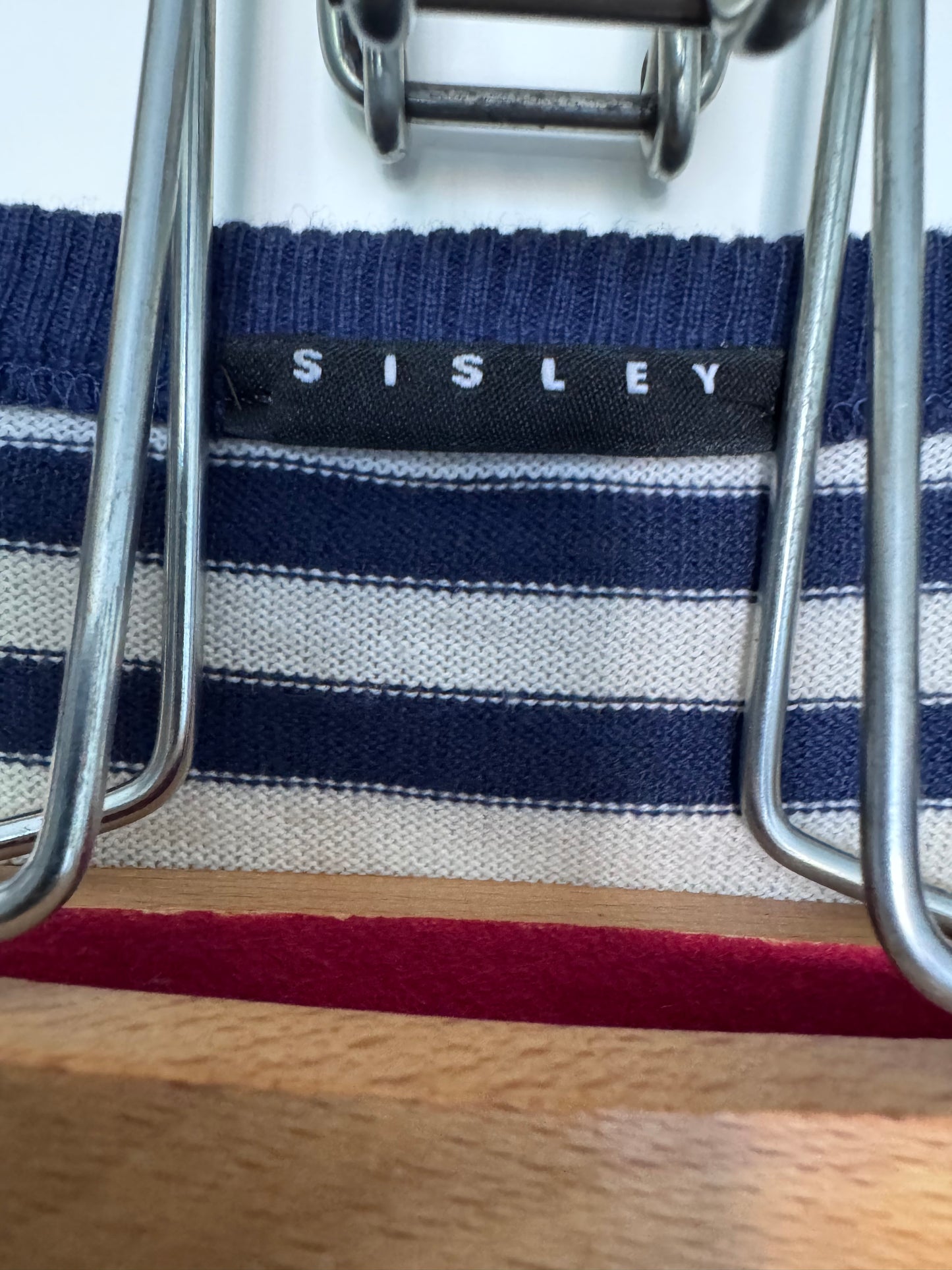 T-shirt marinière Sisley Taille S – Style French Chic