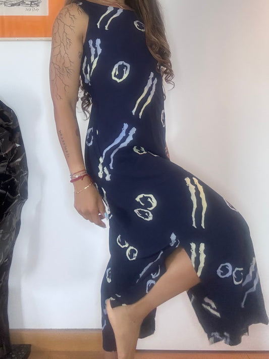Robe longue Bali Bagus fendue bohème chic taille S
