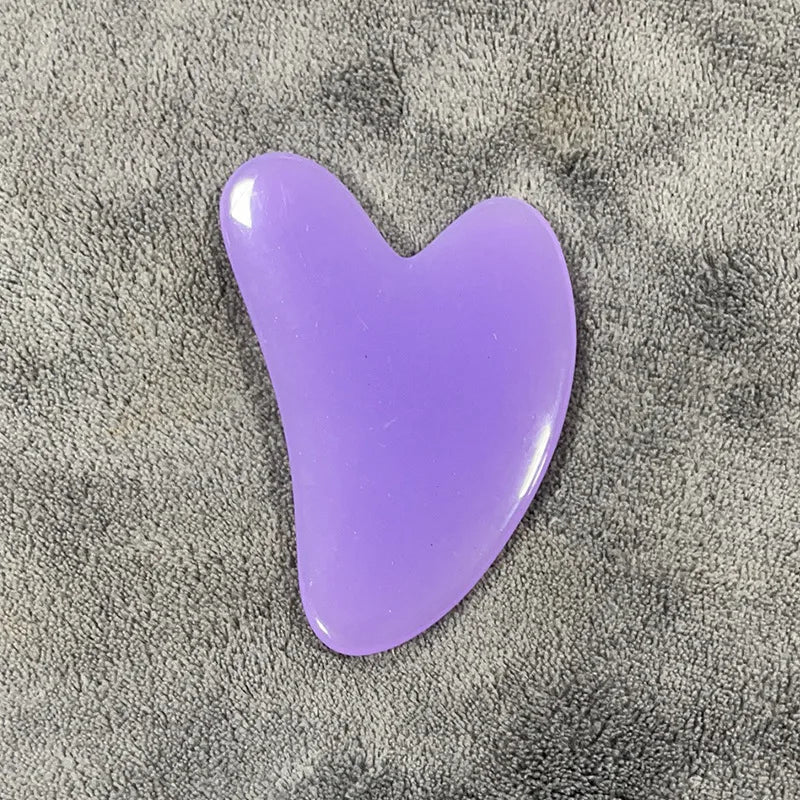 GUA SHA MASSAGE FACIAL LIFTING DU VISAGE ROSE EN JADE