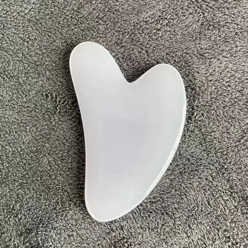 GUA SHA MASSAGE FACIAL LIFTING DU VISAGE ROSE EN JADE