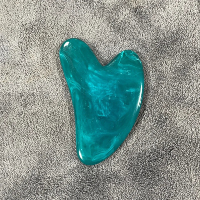GUA SHA MASSAGE FACIAL LIFTING DU VISAGE ROSE EN JADE