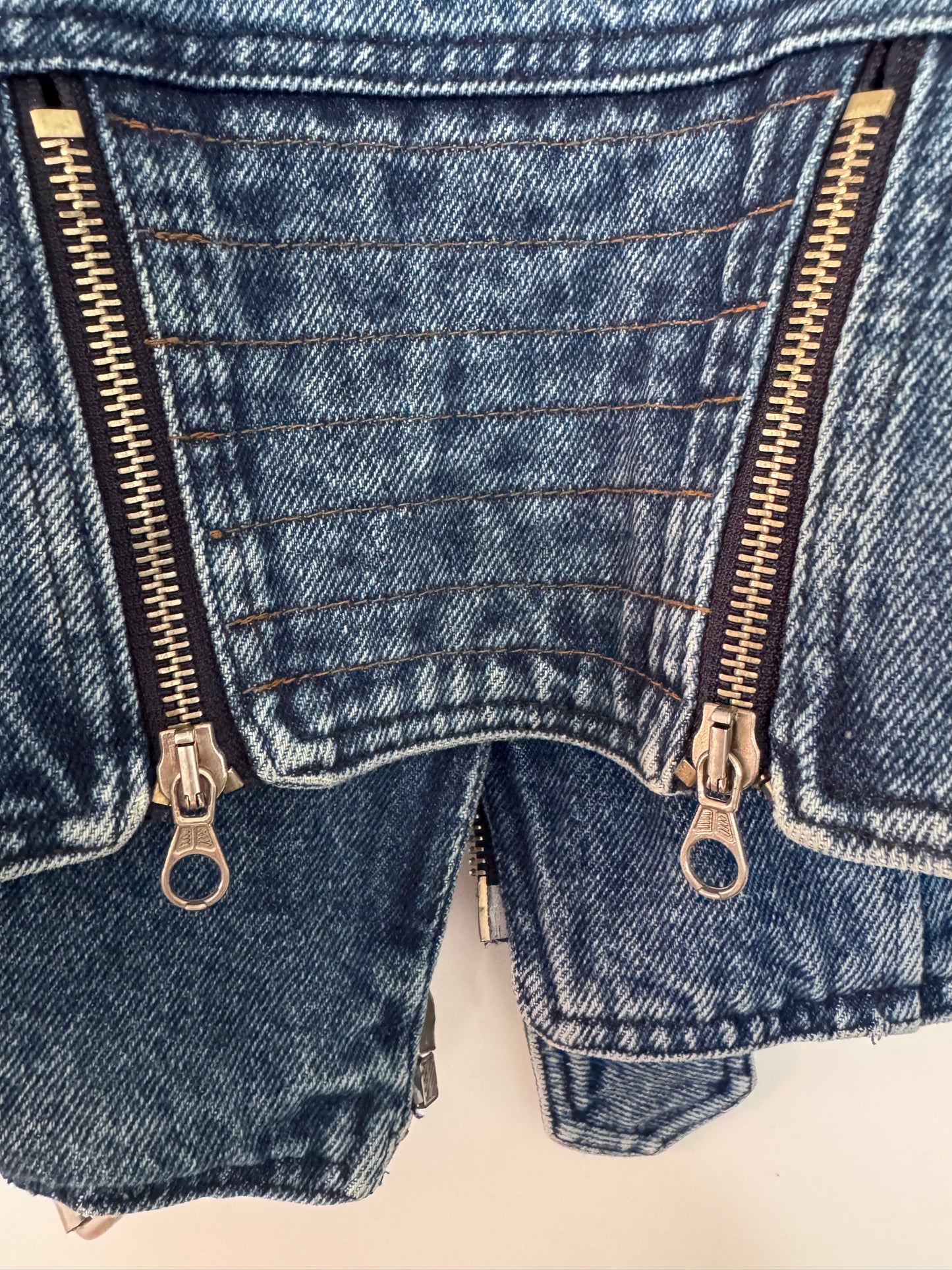 Veste Denim Vintage Watergate Made in Italy – Esprit Biker Y2K & Pièce Statement