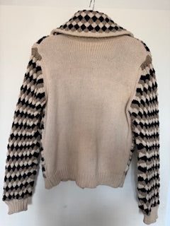 CARDIGAN BIKKEMBERGS EN LAINE MADE IN ITALY- TAILLE L