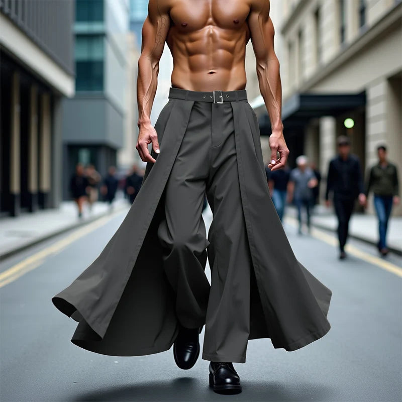 SEOUL STREET PANTALON IRREGULIER POUR HOMMES