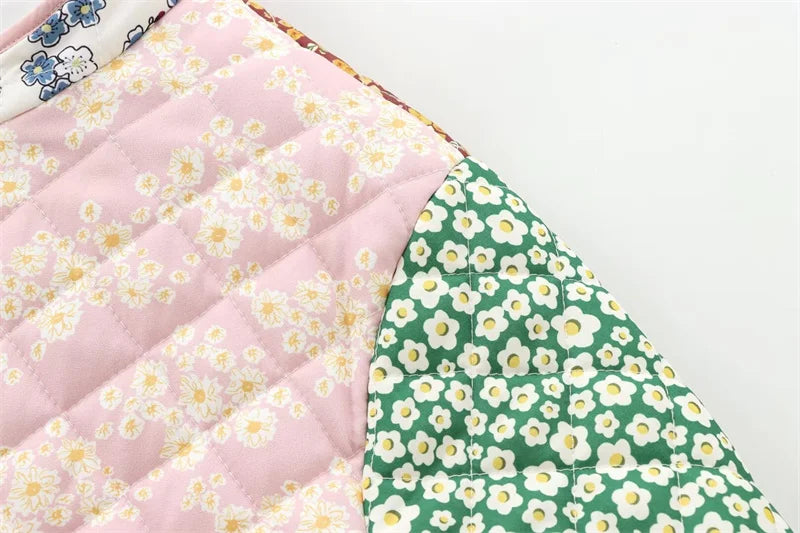 VESTE PATCHWORK VINTAGE FLORAL