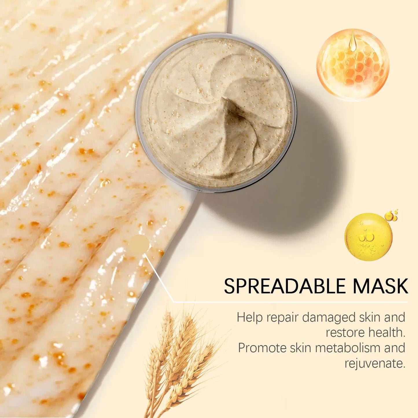 MASQUE REPARATEUR A LA PULPE DE RIZ CRUE