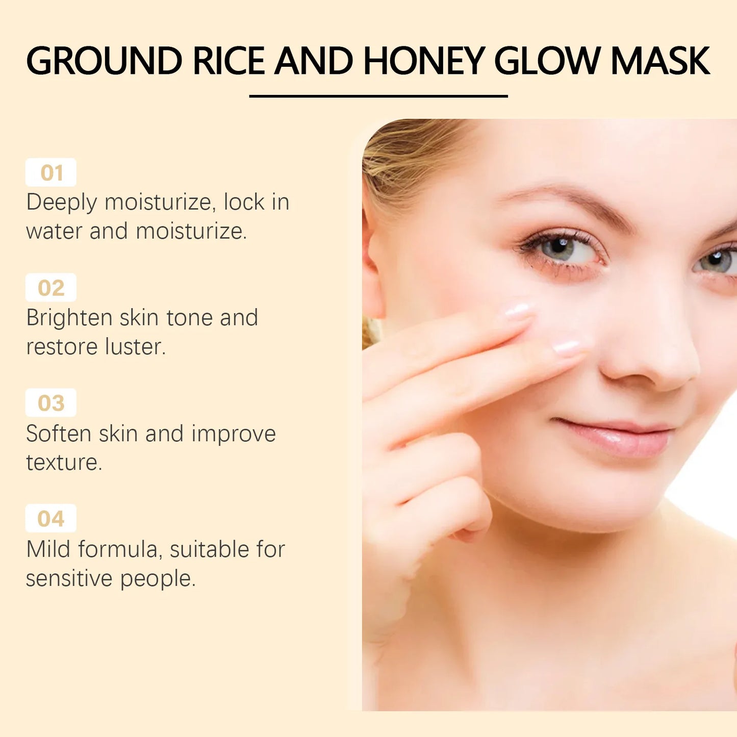 MASQUE REPARATEUR A LA PULPE DE RIZ CRUE