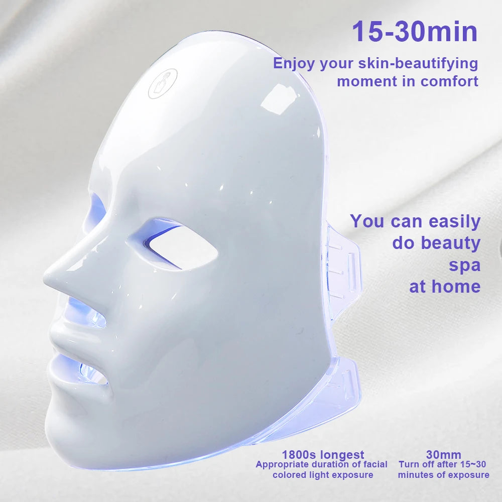 Masque facial LED 7 couleurs