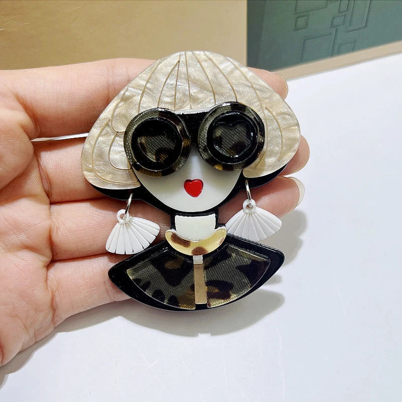 BROCHE TENDANCE FILLES LUNETTES -ACCESSOIRES CHIC COREENS