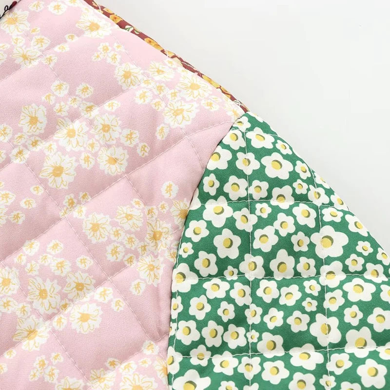 VESTE PATCHWORK VINTAGE FLORAL