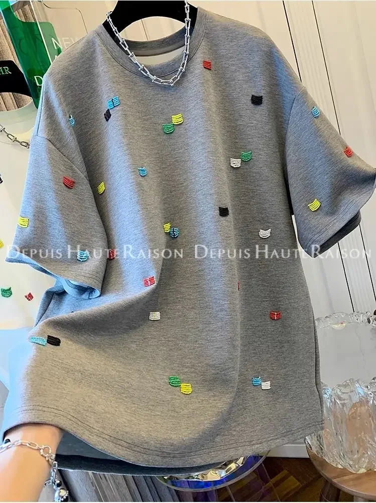 T-SHIRT A PERLE