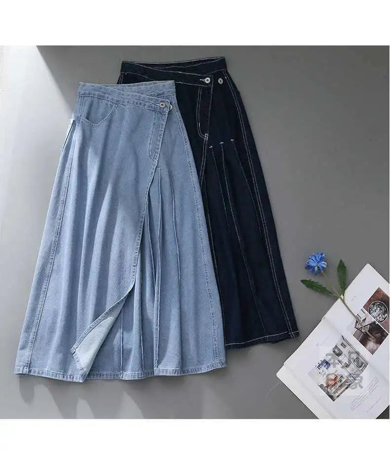 JUPE LONGUE DENIM