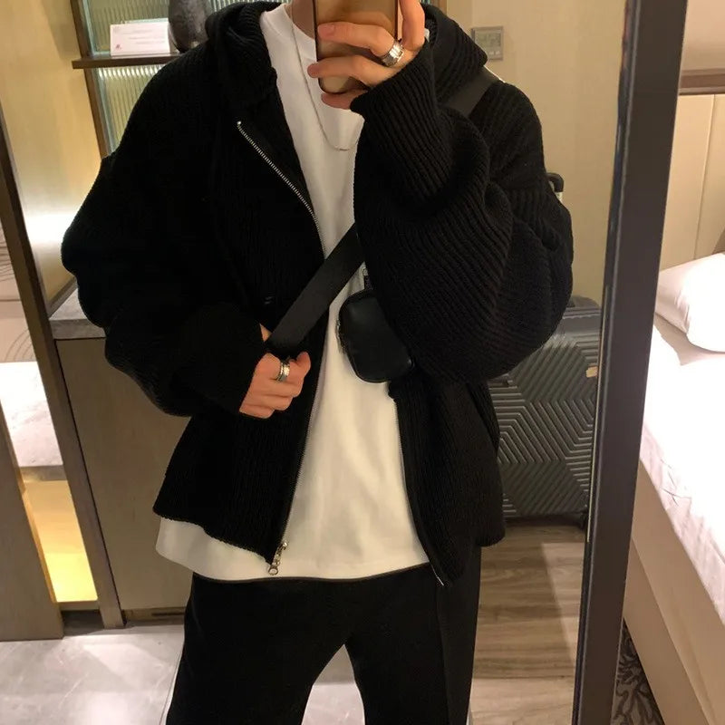 CARDIGAN A CAPUCHE POUR HOMME
