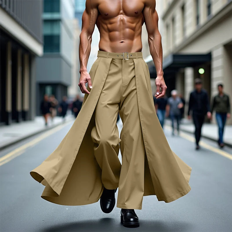 SEOUL STREET PANTALON IRREGULIER POUR HOMMES