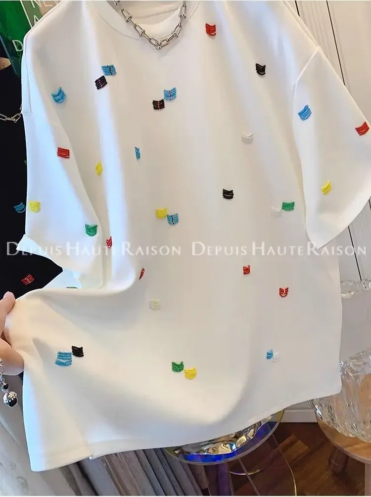 T-SHIRT A PERLE