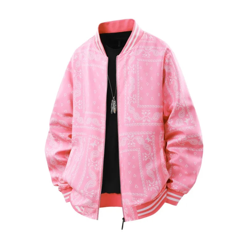 VESTE RETRO JACQUARD AMPLE