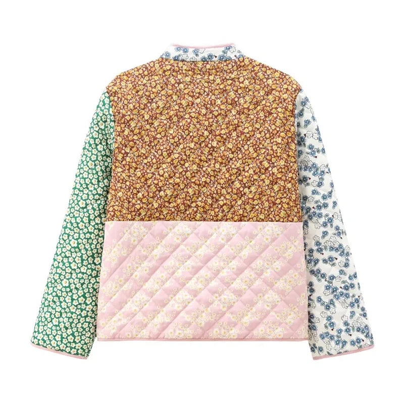 VESTE PATCHWORK VINTAGE FLORAL