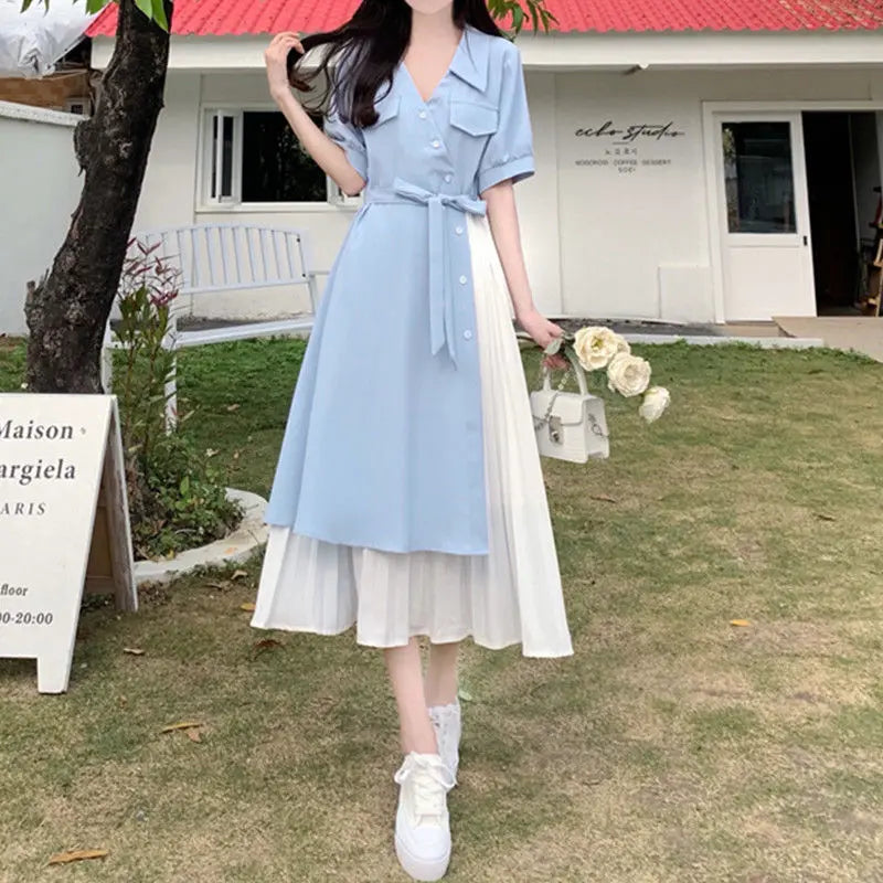 ROBE CHEMISE DECONTRACTEE VINTAGE COREENNE