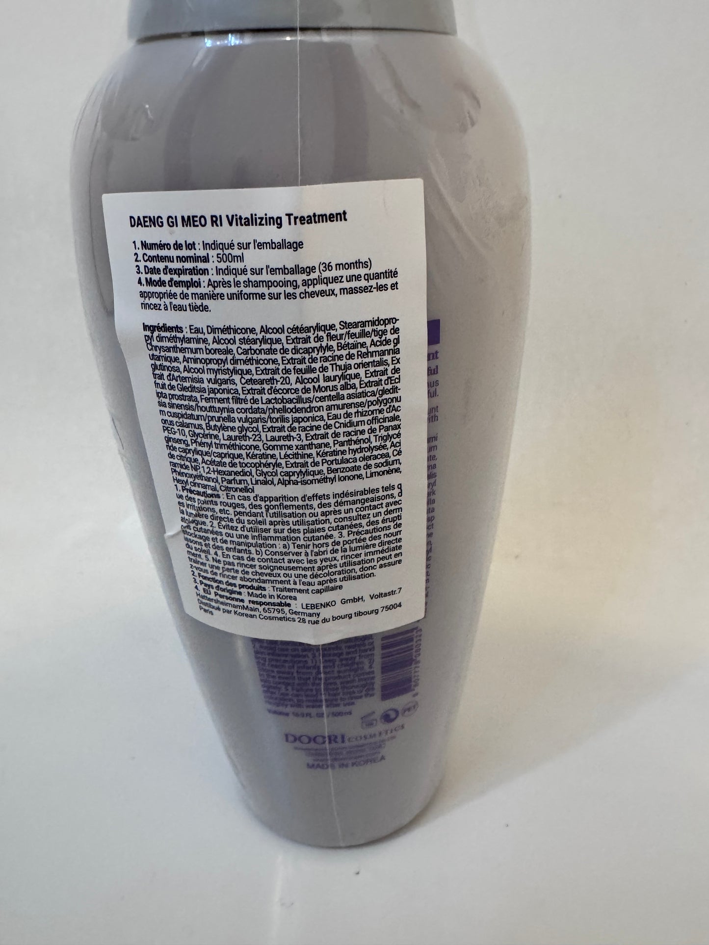 Daeng Gi Meo Ri -Après shampooing Made in Korea