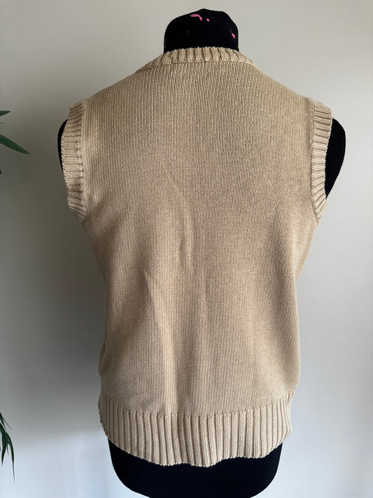 Pull Sans Manches Polo Ralph Lauren Vintage –  (Style Preppy)
