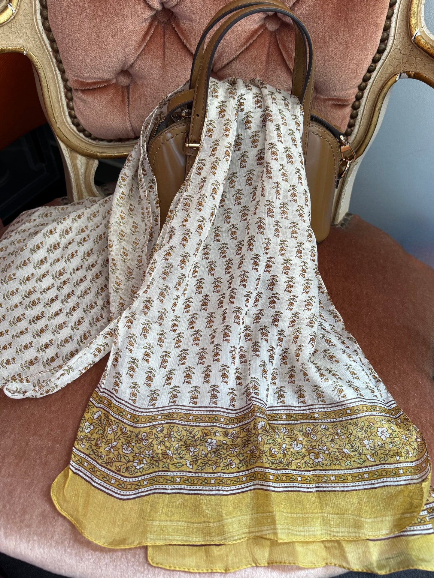 Foulard vintage en soie Conbipel spa made in Italy-accessoire multi styles