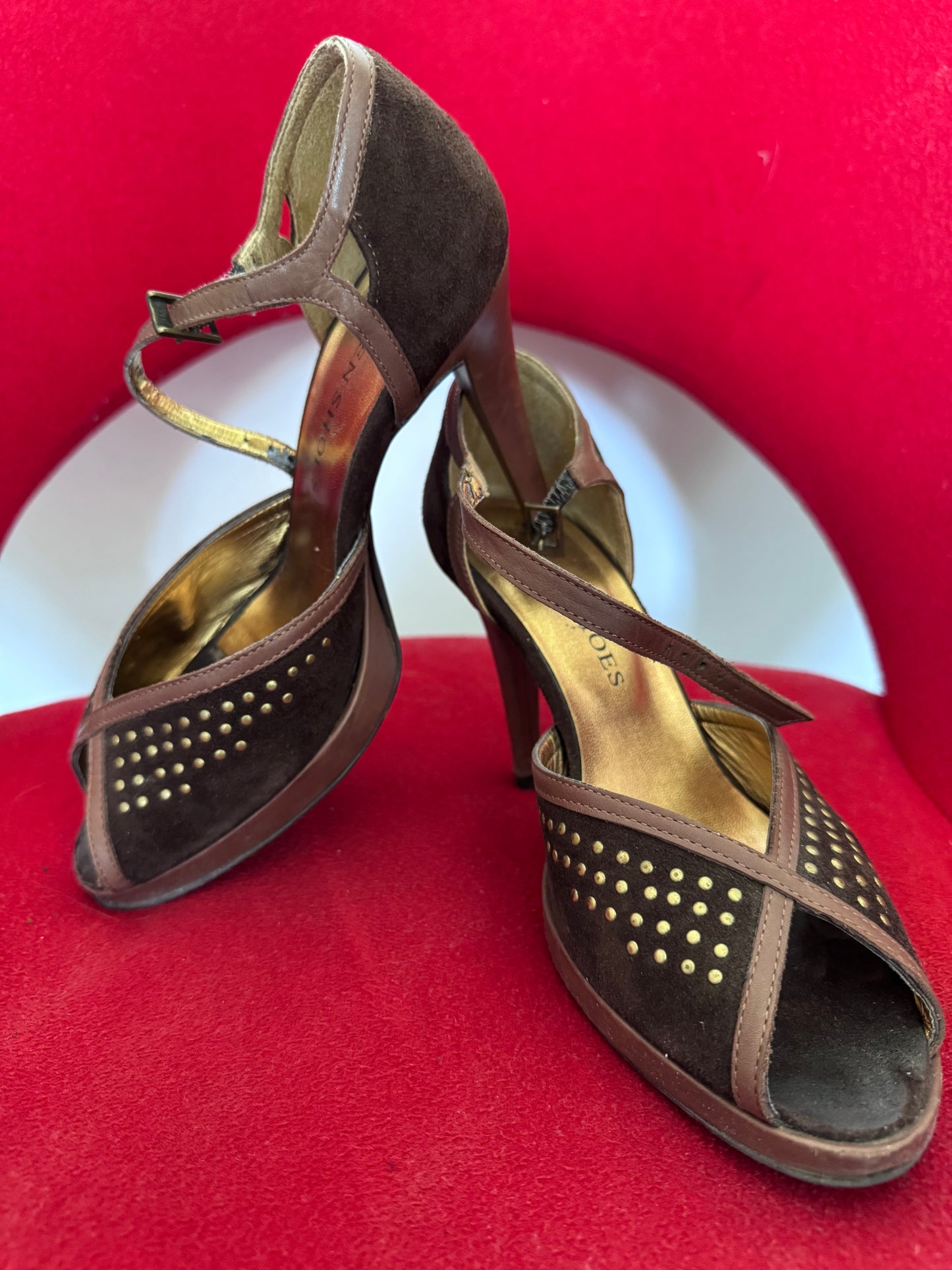 Sandales cuir marron talons Eden -Shoes– style chic vintage
