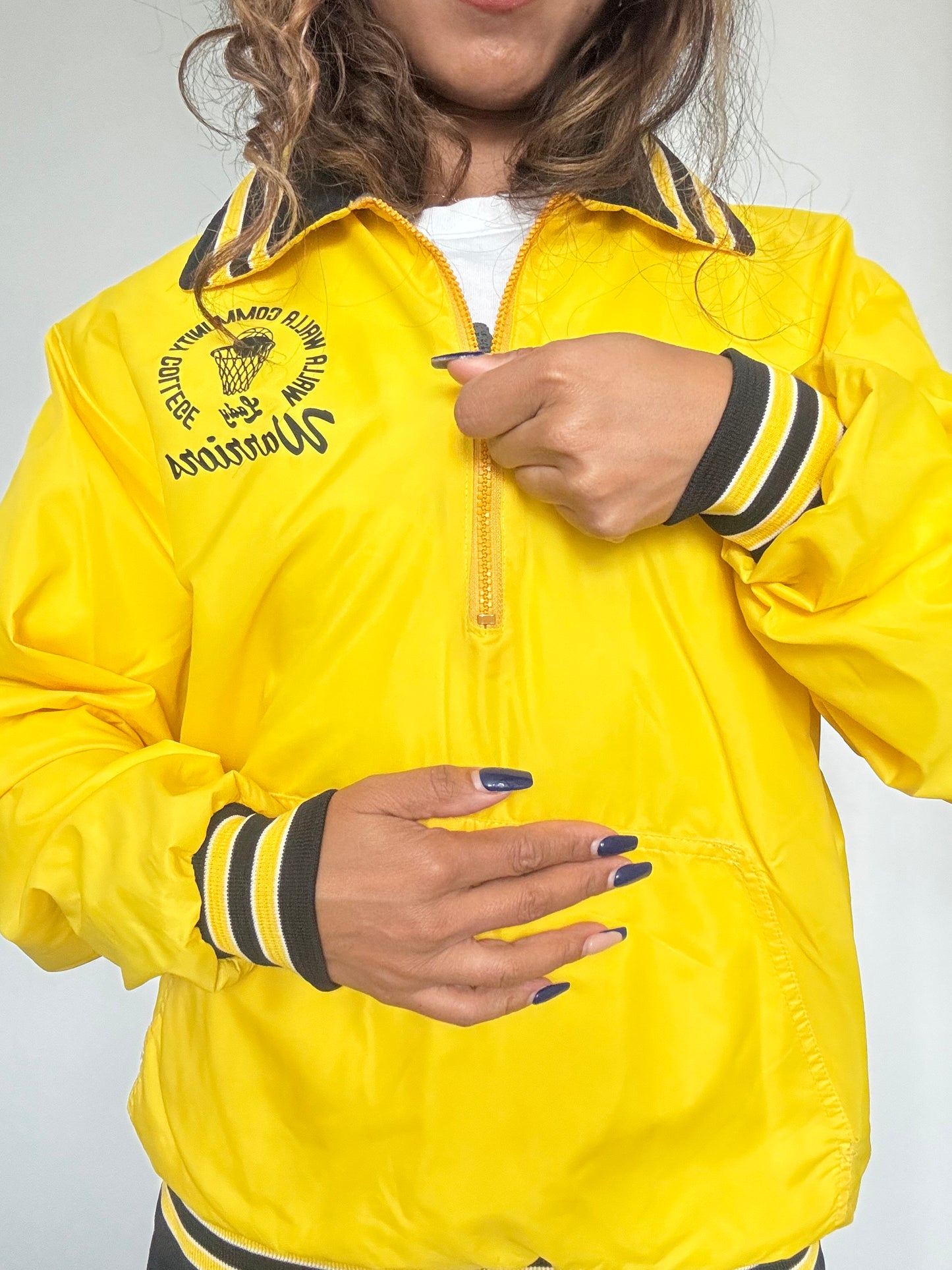 Veste vintage Windless Custom Limited jaune – Made in USA – Taille M