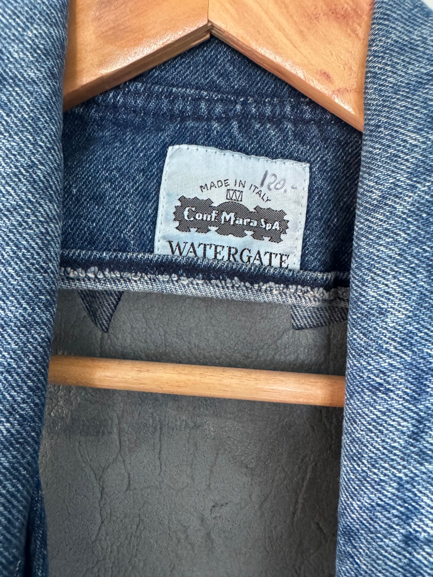 Veste Denim Vintage Watergate Made in Italy – Esprit Biker Y2K & Pièce Statement
