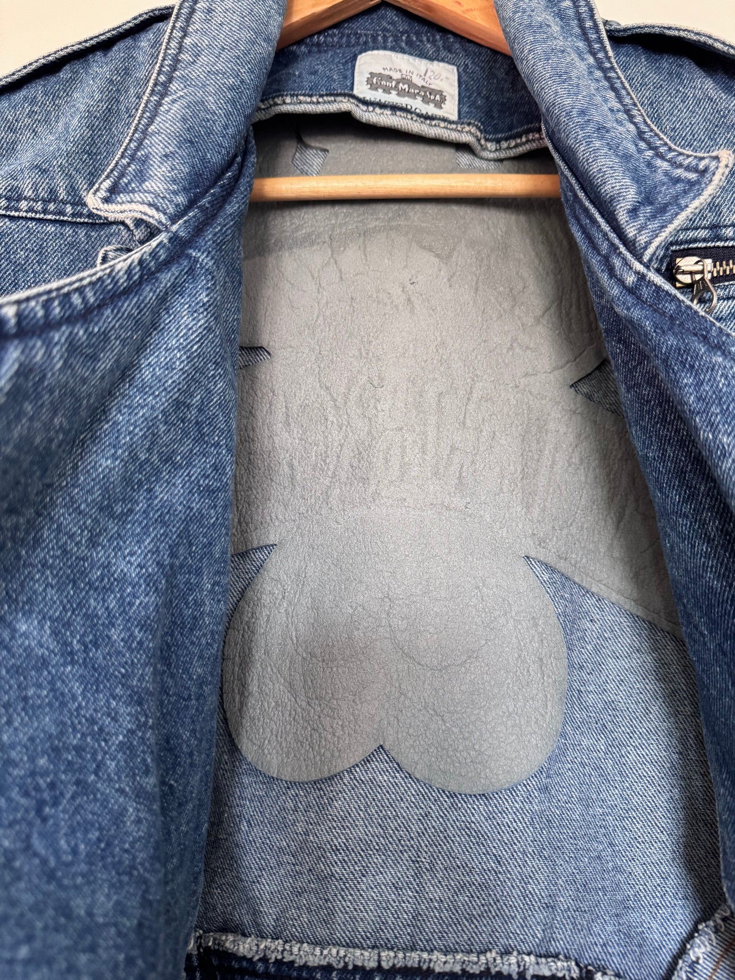 Veste Denim Vintage Watergate Made in Italy – Esprit Biker Y2K & Pièce Statement