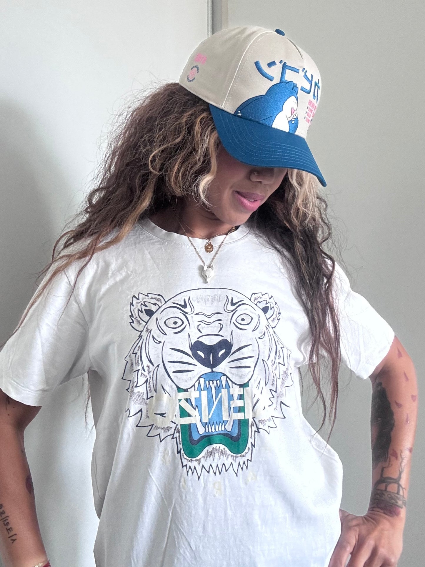 T-shirt Kenzo Tiger blanc – Taille M