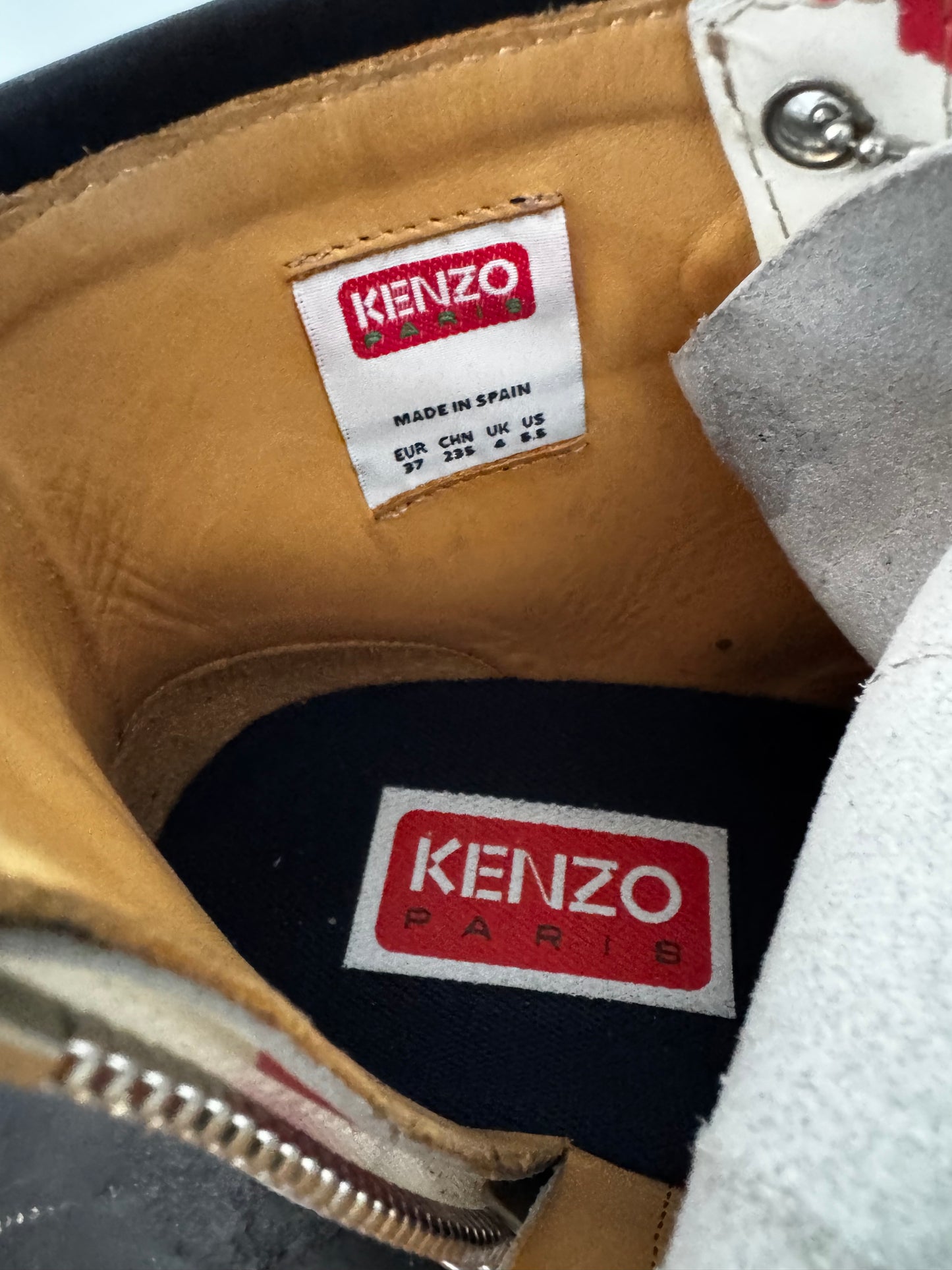 Boots Kenzo Yama Flowers femme cuir – bottines florales luxe taille 37