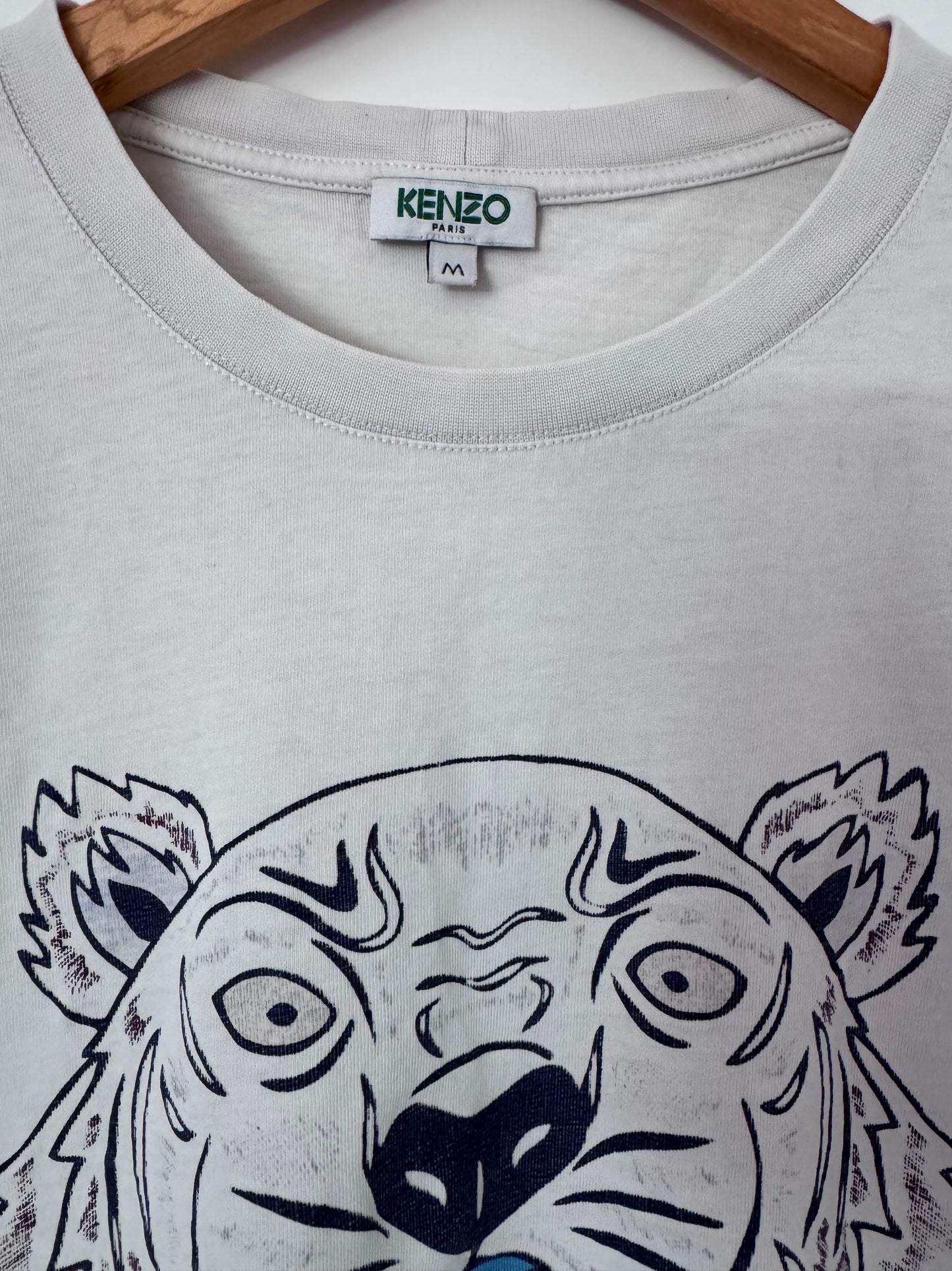 T-shirt Kenzo Tiger blanc – Taille M