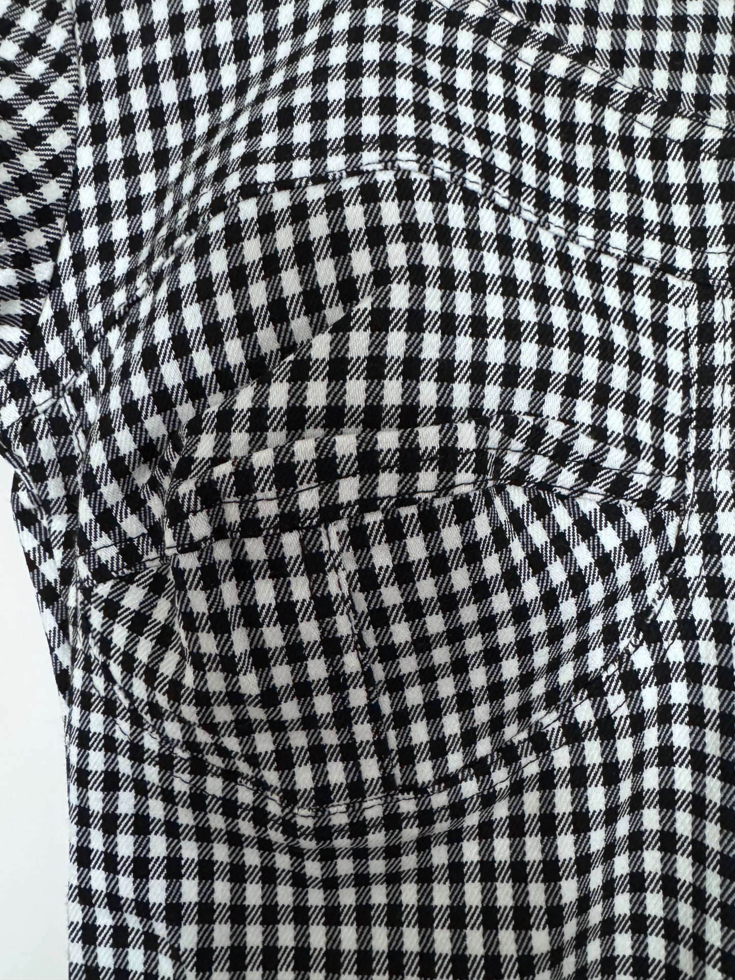 Robe moulante vichy noir et blanc femme – robe courte Y2K chic – made in Italy