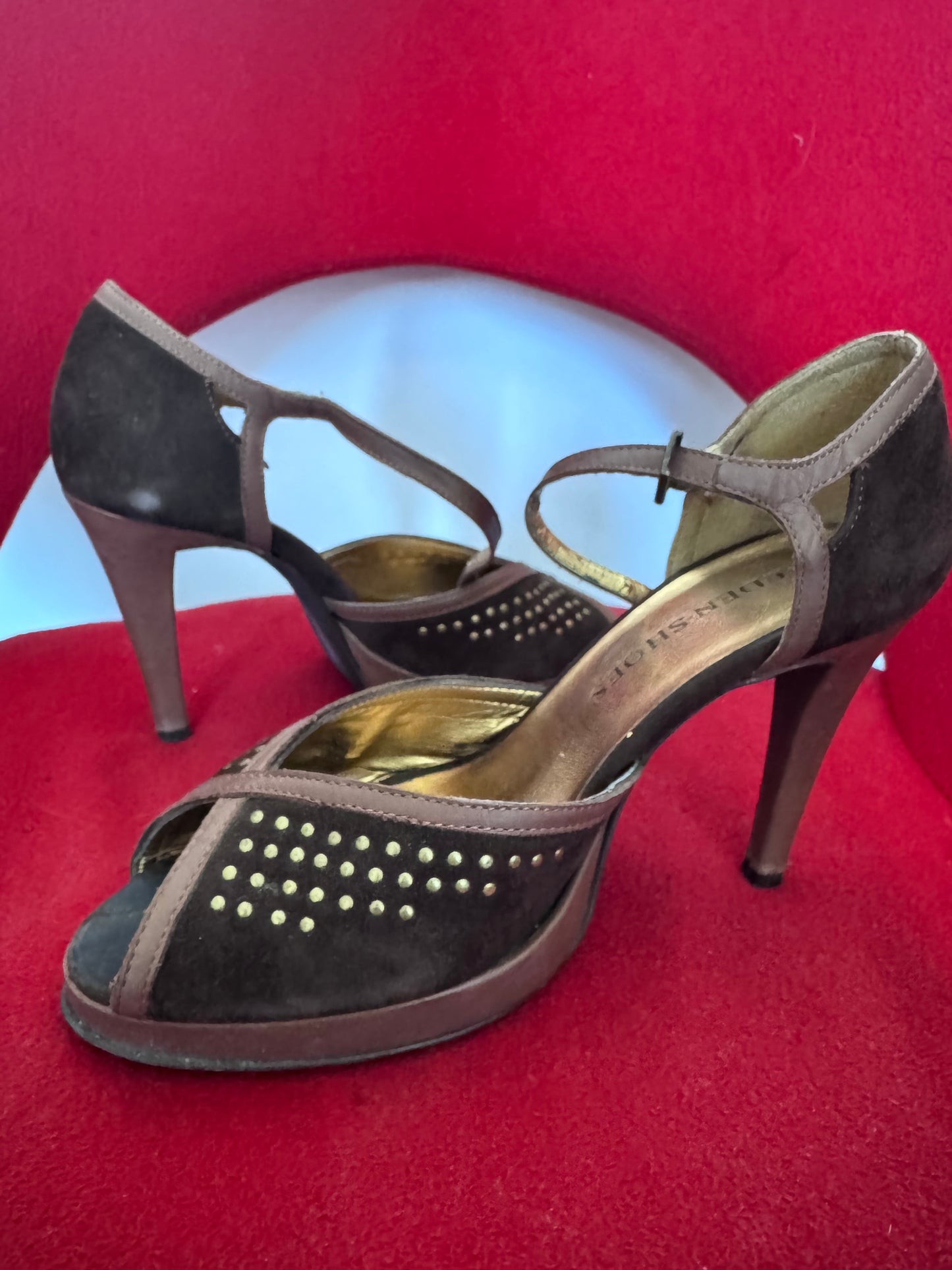 Sandales cuir marron talons Eden -Shoes– style chic vintage