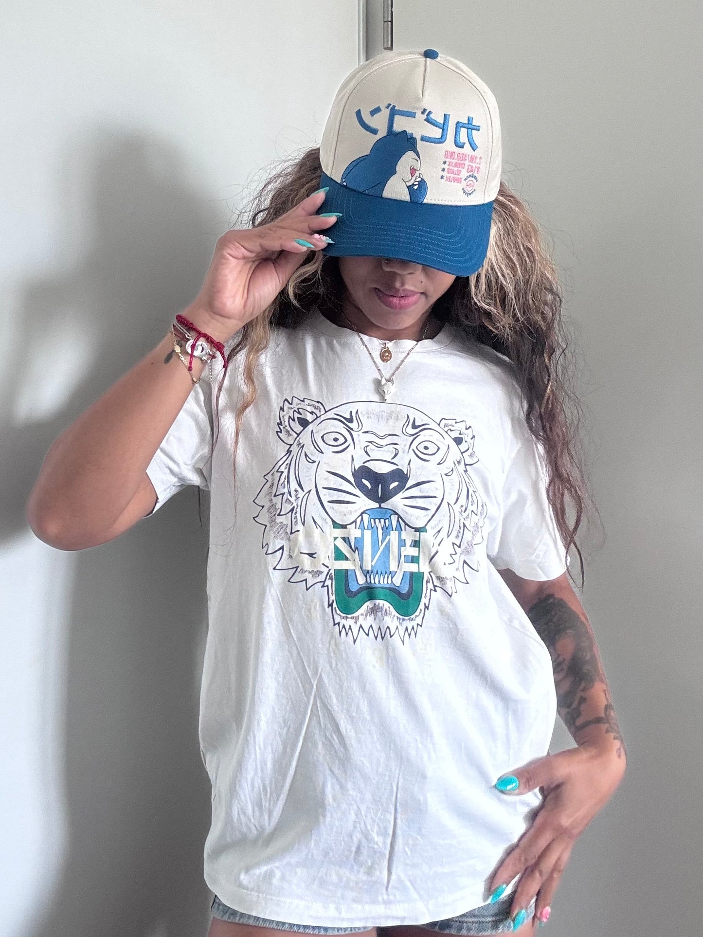 T-shirt Kenzo Tiger blanc – Taille M