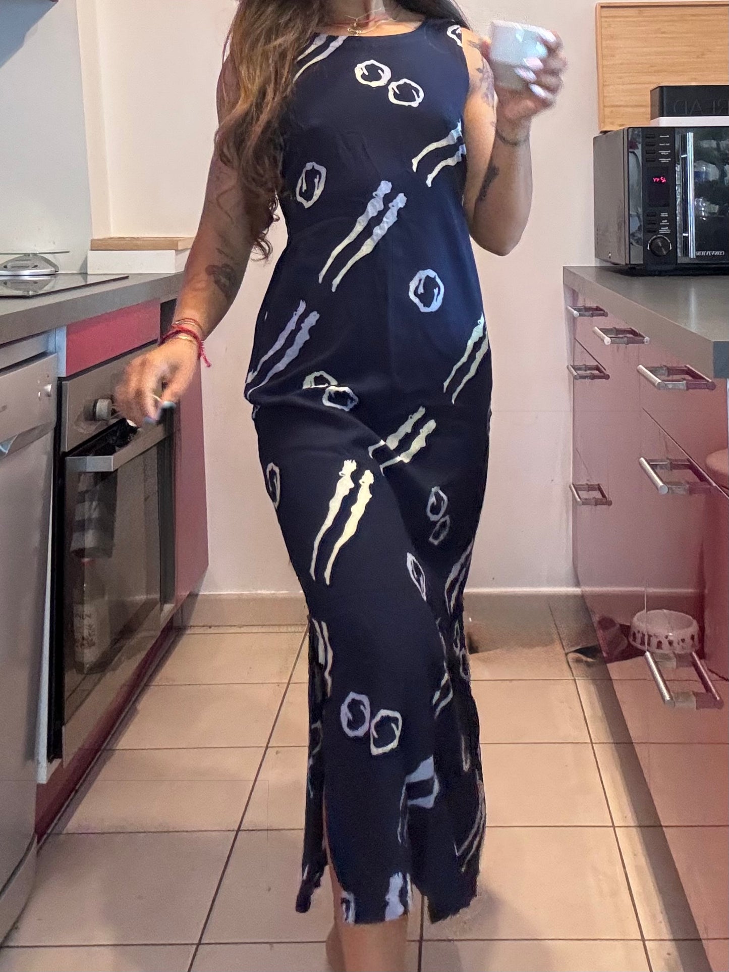 Robe longue Bali Bagus fendue bohème chic taille S