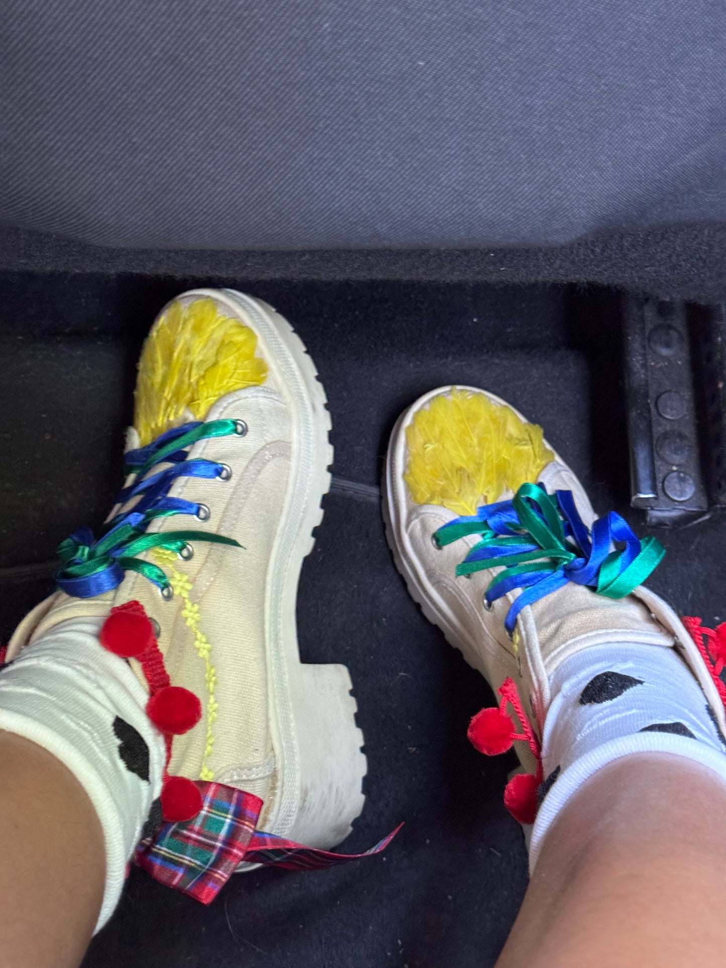 Chaussures kawaii Harajuku custom plateforme rares T38 style japonais créateur