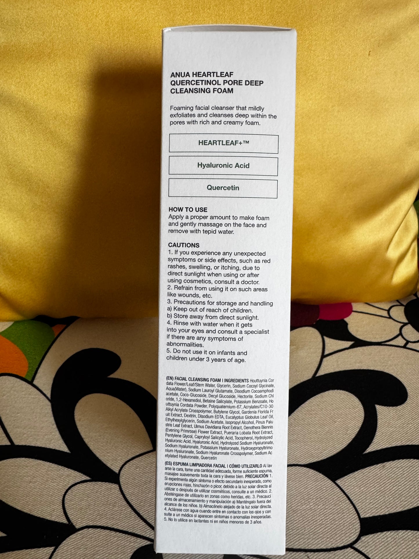 Nettoyant Visage Coréen Pores Profonds BHA – Heartleaf Quercetinol Cleansing Foam | Anua