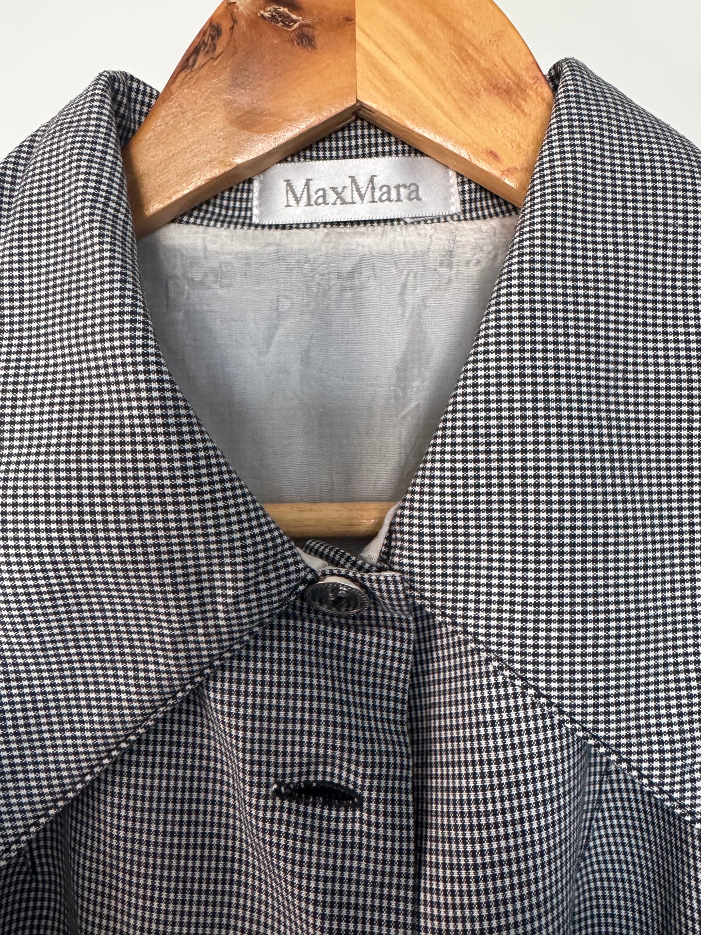 Robe Max Mara vintage made in Italy pied-de-poule élégante taille 44