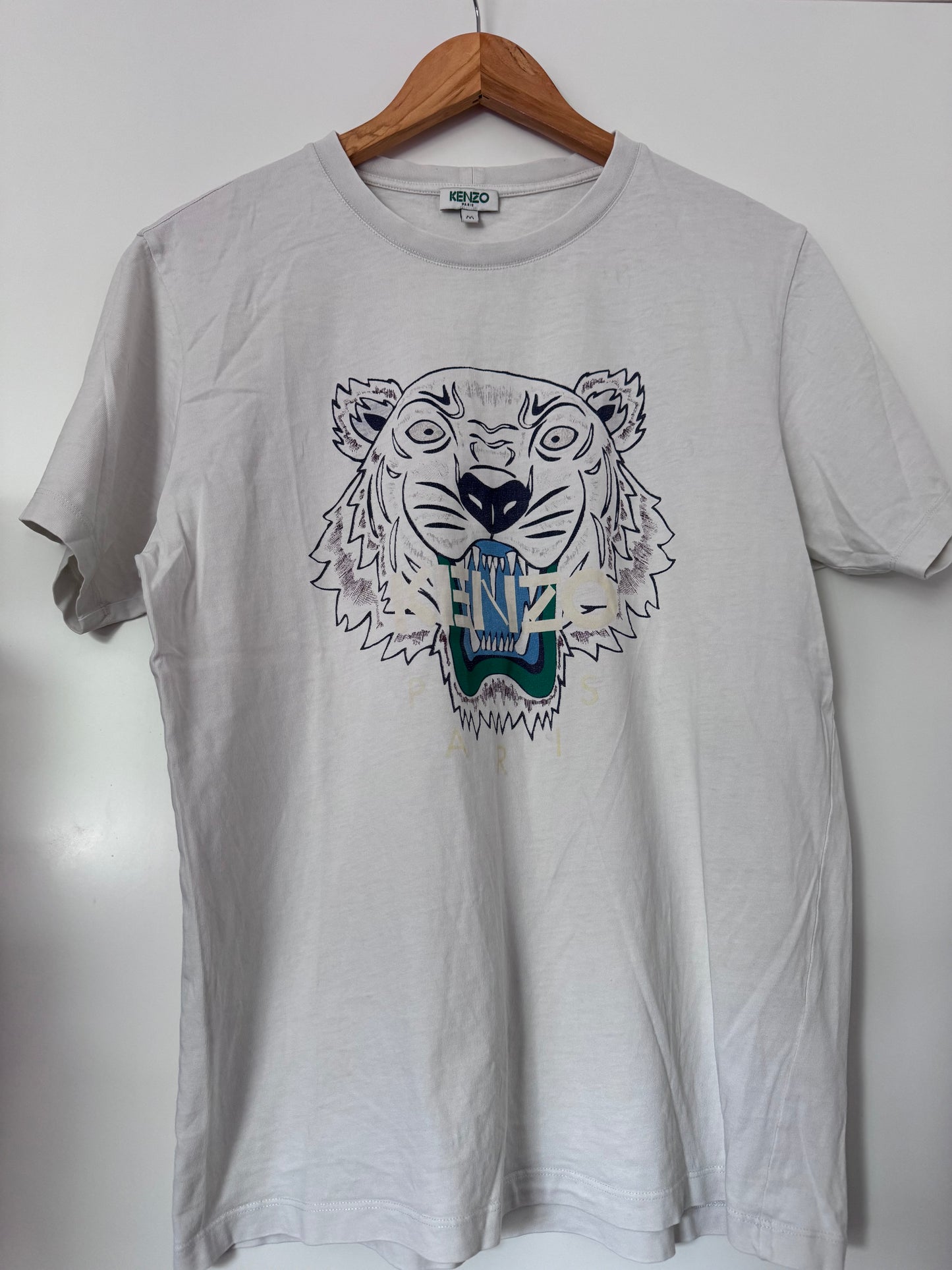 T-shirt Kenzo Tiger blanc – Taille M