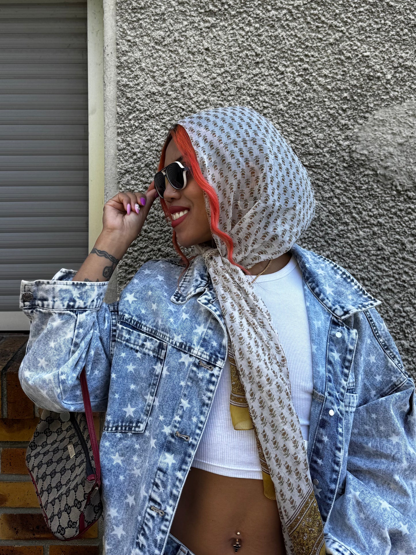 Foulard vintage en soie Conbipel spa made in Italy-accessoire multi styles