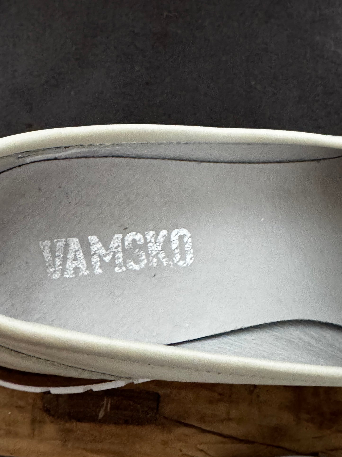 Mocassins Plateforme Cuir Blanc – Chaîne Dorée – Made in Italy – Taille 37