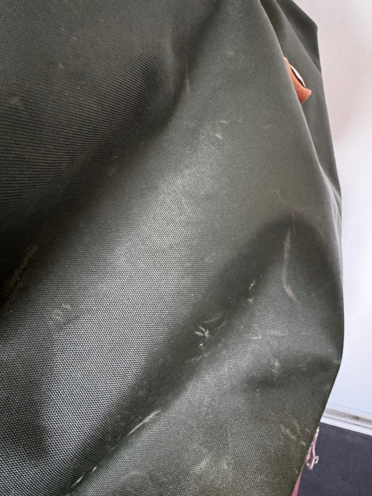 Sac de Voyage Longchamp Vintage Kaki – Grand Format 48h Cuir & Toile (Authentique Paris)