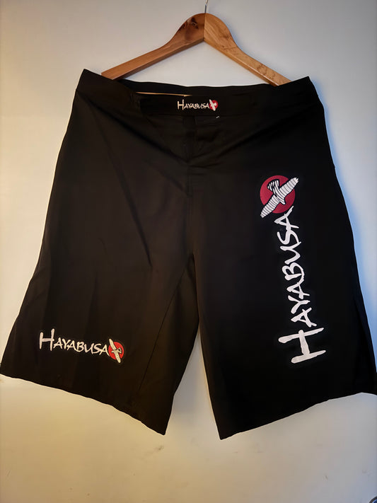 Short de combat Hayabusa noir – MMA / Boxe / Fightwear