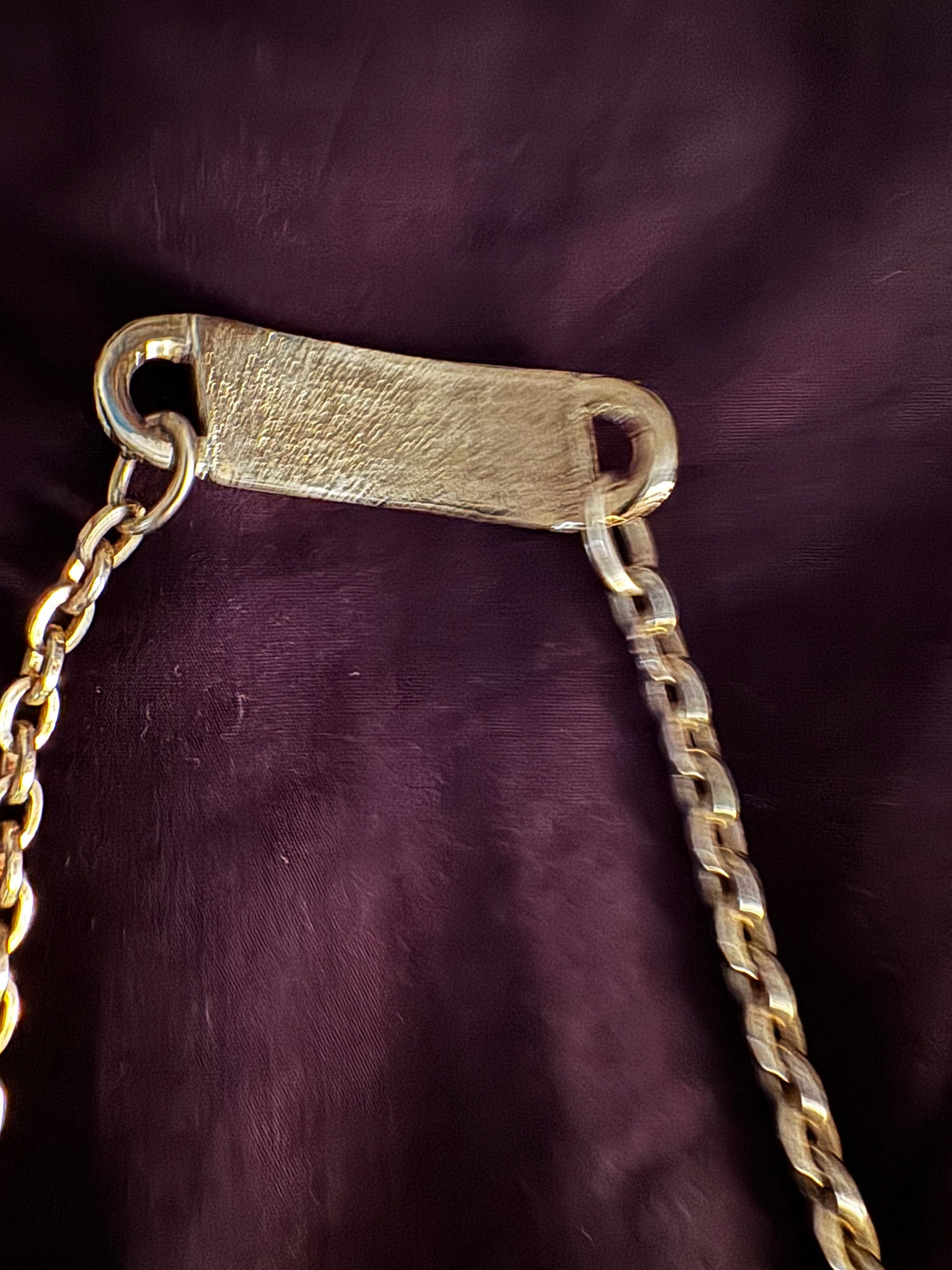 Sautoir / Chaîne de Taille Jean Paul Gaultier Vintage – Plaque Signature Métal Argenté (Circa 1990)