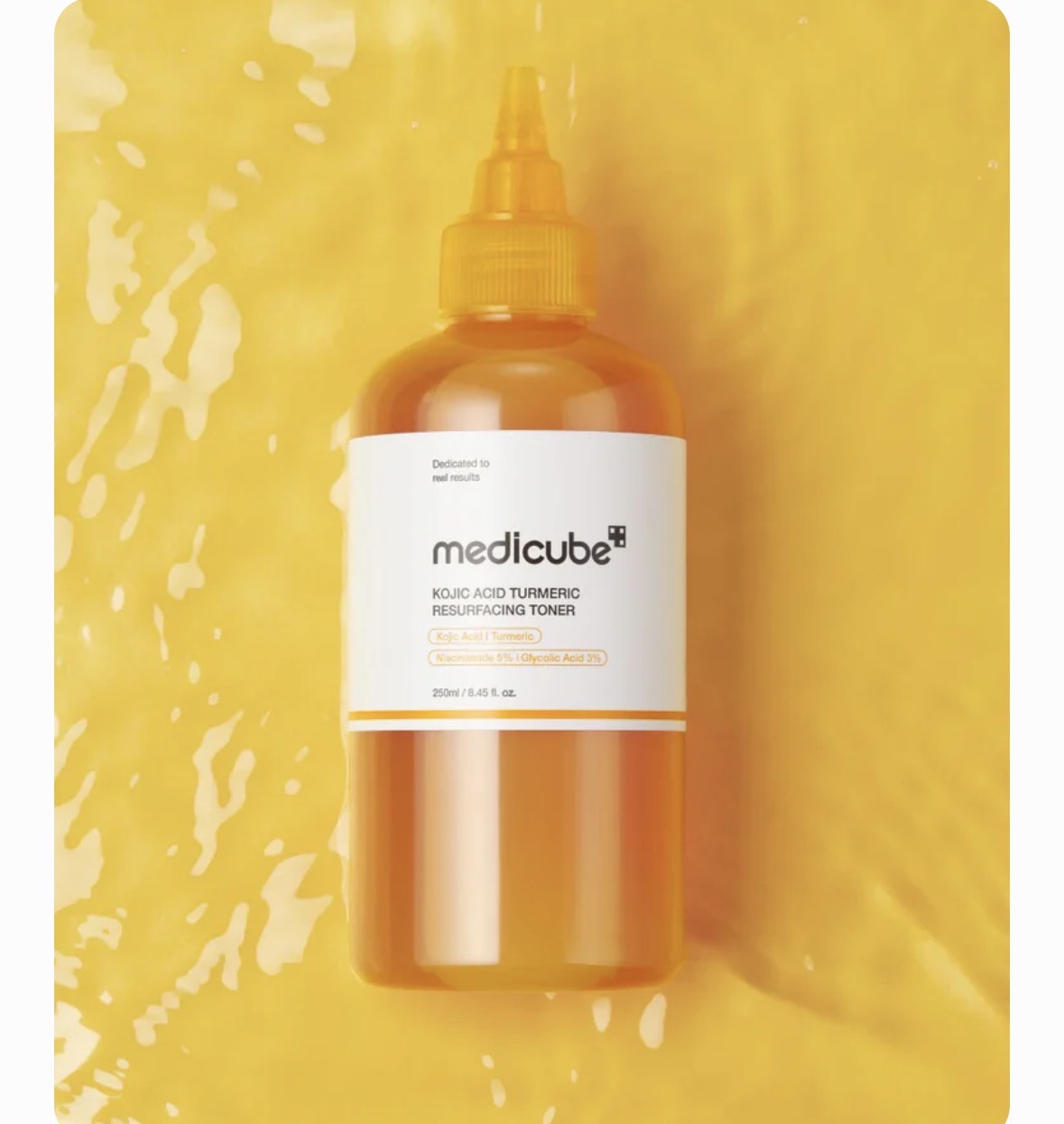 Medicube Kiojic Acid Turmeric Resurfacing Toner -Éclat unifié