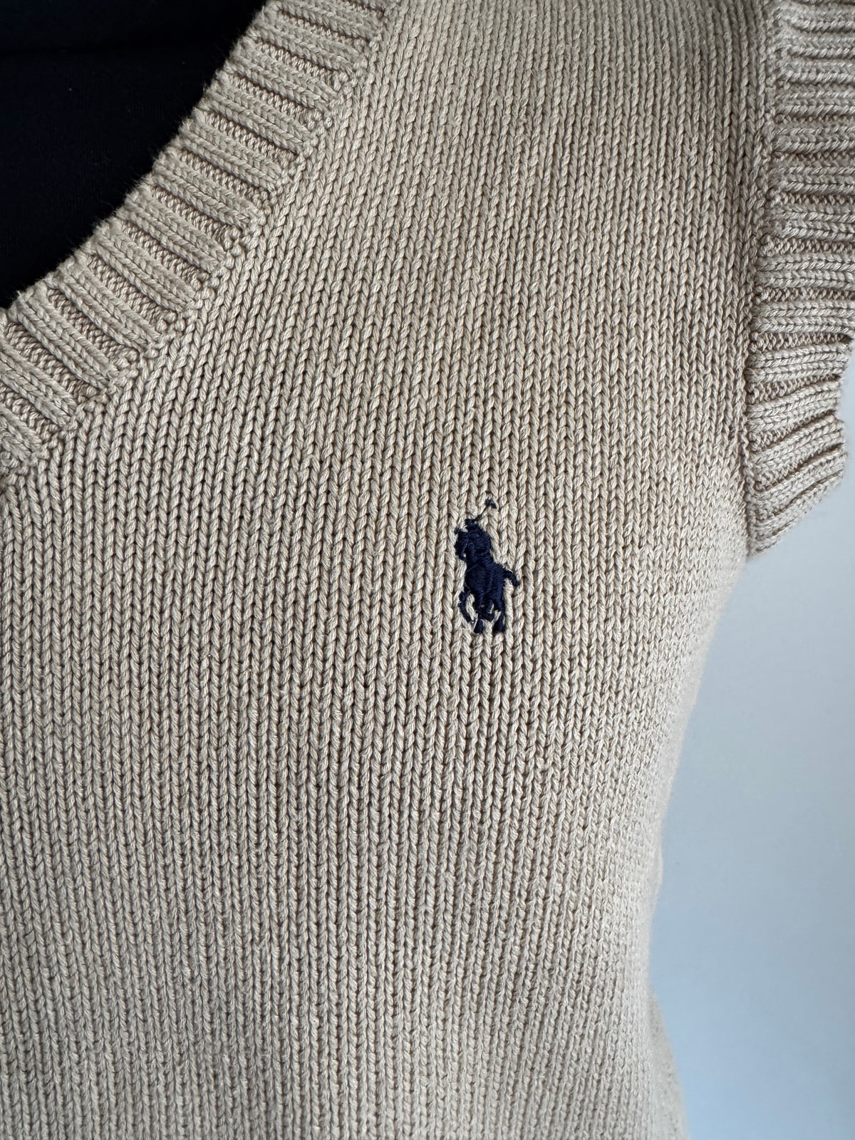 Pull Sans Manches Polo Ralph Lauren Vintage –  (Style Preppy)