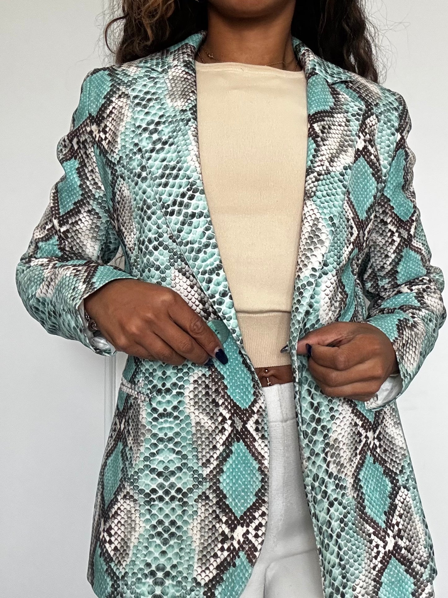 Blazer Mariely python – Made in France – Taille 40