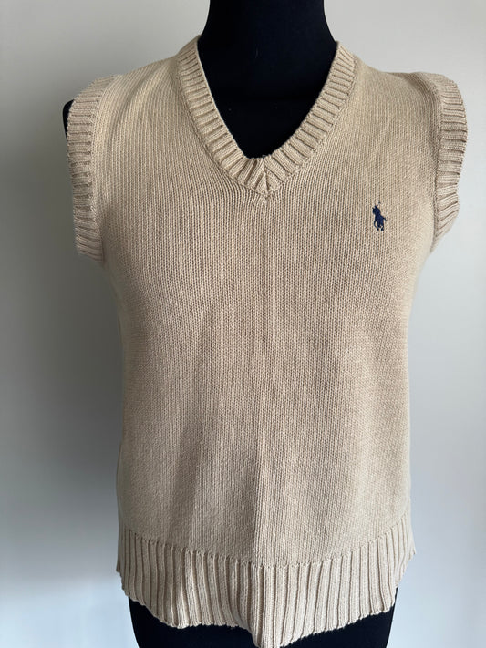 Pull Sans Manches Polo Ralph Lauren Vintage –  (Style Preppy)