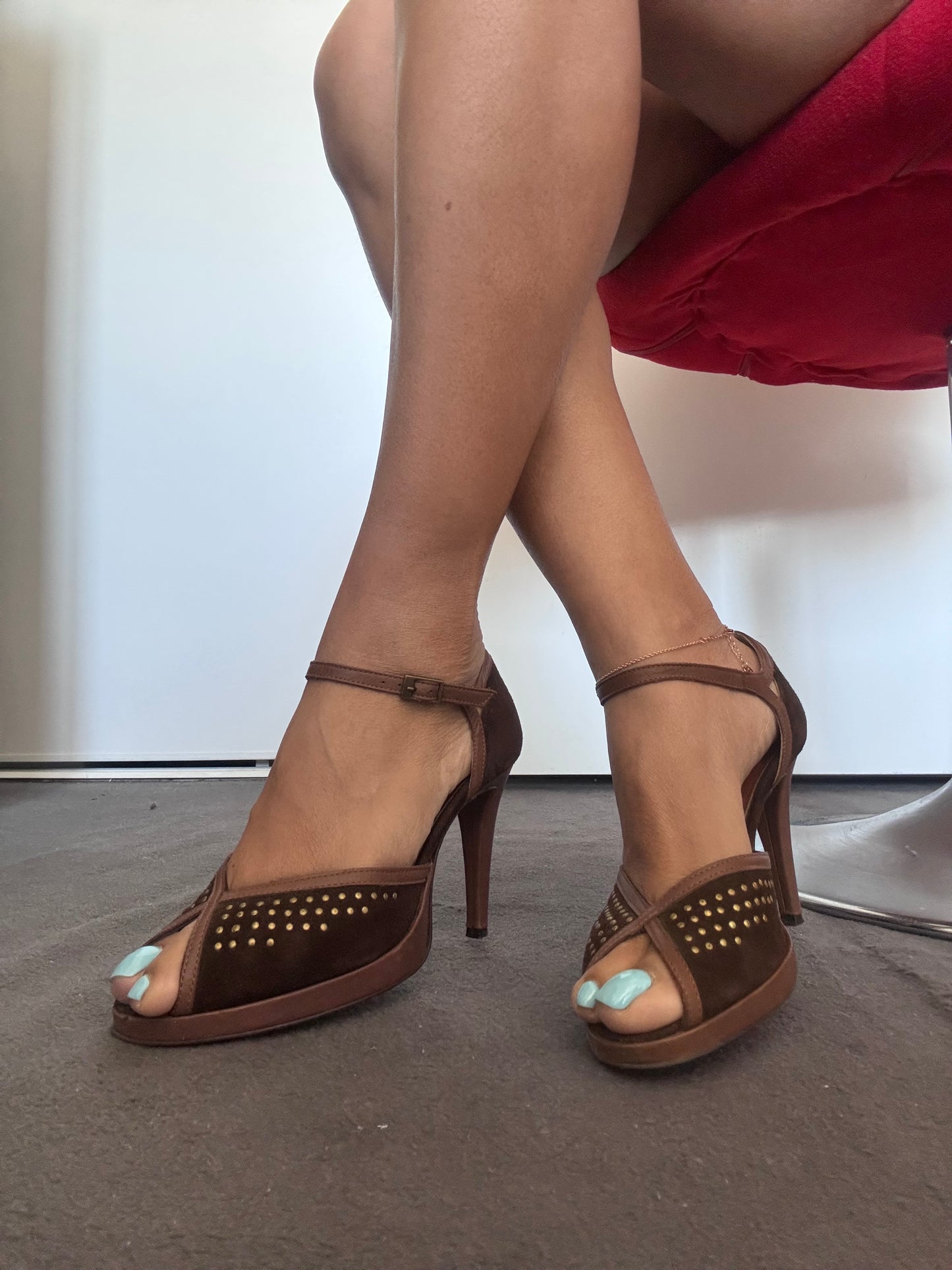 Sandales cuir marron talons Eden -Shoes– style chic vintage